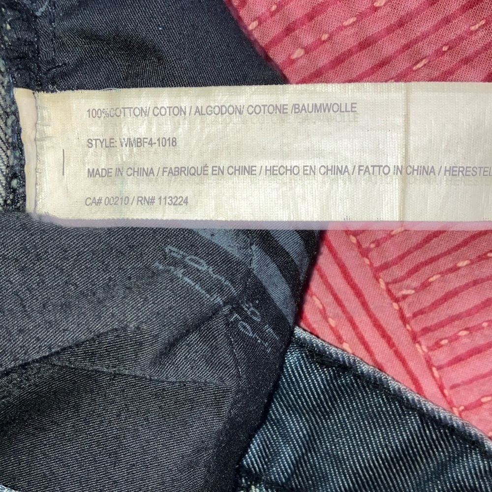 William Rast dark Blue Straight Leg Jeans with Distressed Finish - Picture 6 of 16